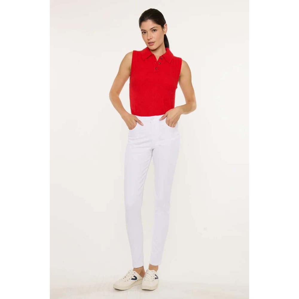 KanCan Womens Julija Essentials High Rise Super Skinny Jeans Size 9/28 White NWT